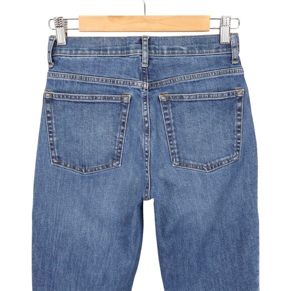 Everlane The Original Cheeky Jean Straight Leg Indigo Blue Wash Size 25 Crop - Picture 4 of 6